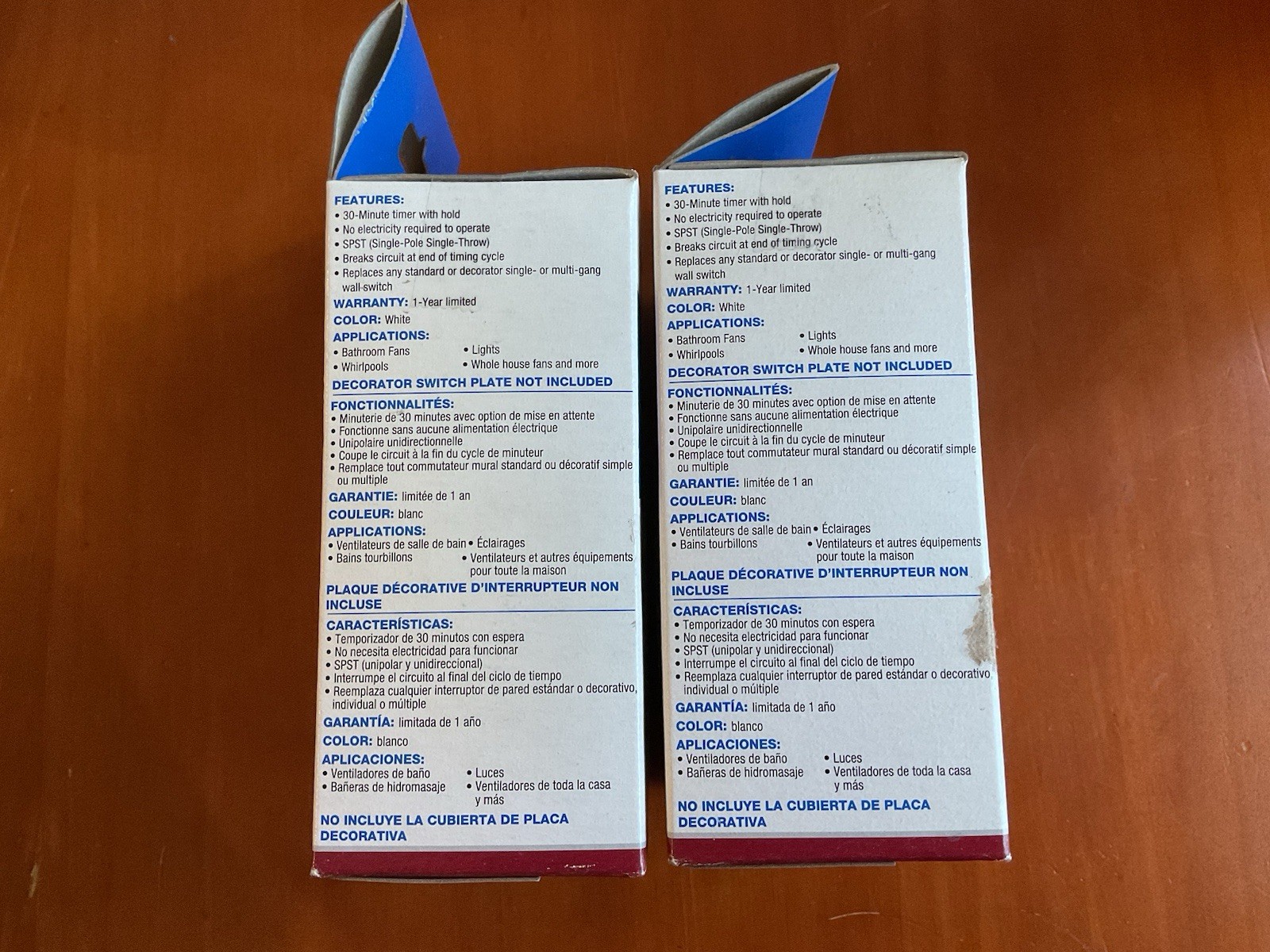 Lot Of 2 Intermatic FD30MHW Spring Wound 1-Gang Countdown Timer 30 Minute