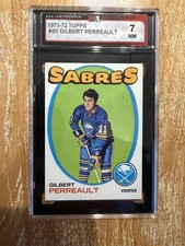 1971-72 Topps Gilbert Perreault #60 Sabres KSA NM 7