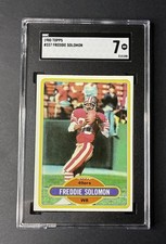1980 Topps Football #337 Freddie Solomon graded SGC 7 San Francisco 49ers