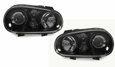 For VW Golf Mk4 Iv 98-04 Black Projector R32 Gti Style Headlights Lamps LHD RHD