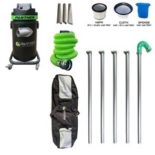 Panther Gutter Vacuum 1700w 72mm Cyclone Inlet LIGHTEST 20ft Ally Poles Plus BAG