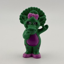 Vintage Baby Bop Barney  Friends Green Dinosaur Figurine 1993 Lyons Group Dakin