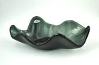 Vintage Blenko Glass Free Form Bowl - Design #633 - Charcoal