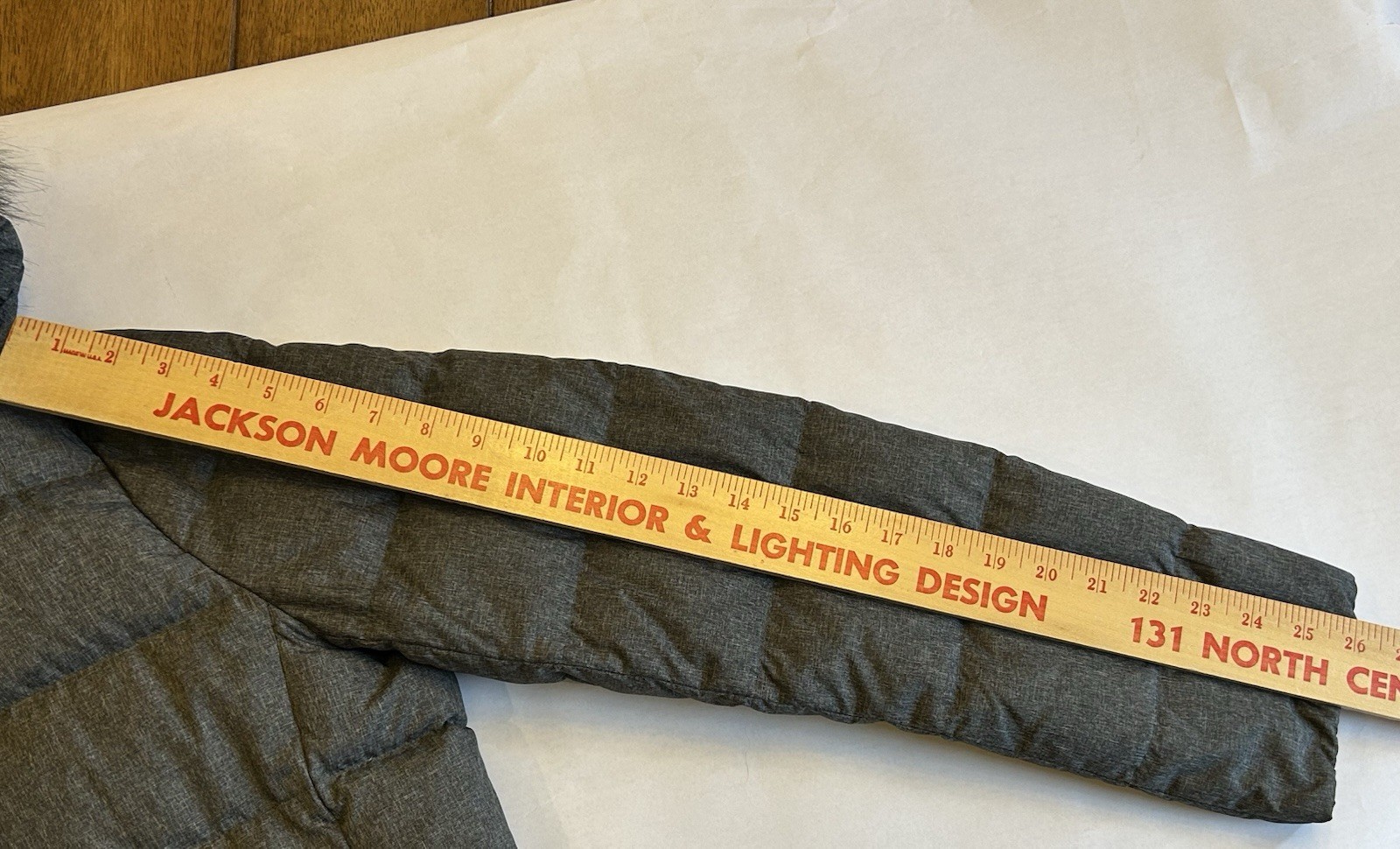 Lands End Women S/T S T 6-8 Long Hooded Down Coat Jacket Warm Puffer Gray  C2