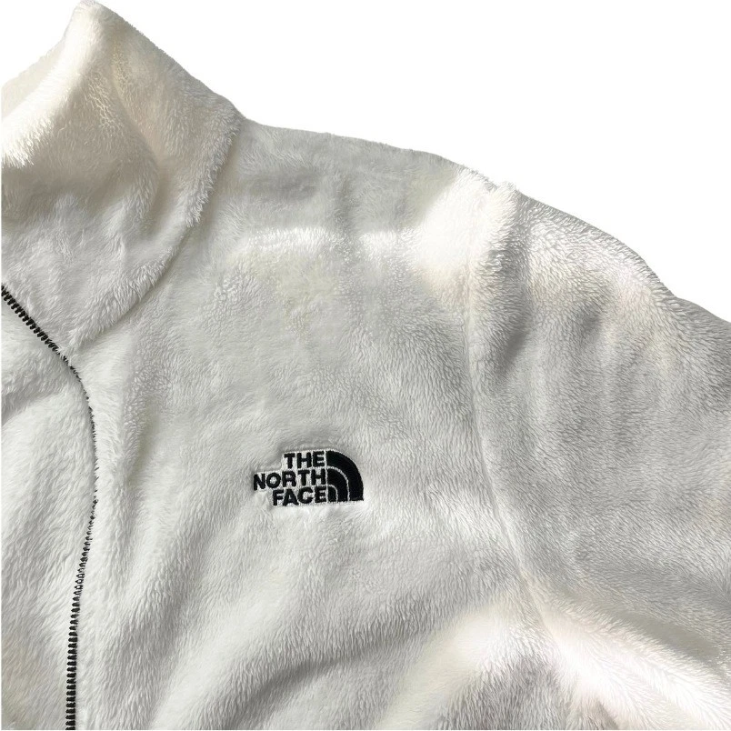 Chaqueta polar blanca XL The North Face para mujer cremallera completa suave felpa estilo sherpa Foto 4 de 4