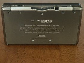 Nintendo 3DS Cosmo Black CTR-001 System With Charger Tested Working New Battery