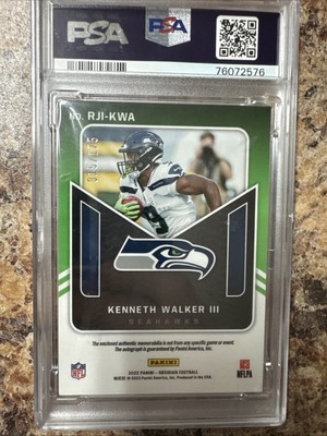 2022 Panini Obsidian - Rookie Jersey Ink Kenneth Walker III #RJI