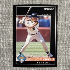 Pinnacle 1992 Scott Servais Houston Astros Rookie Prospect #255 Baseball Card. rookie card picture