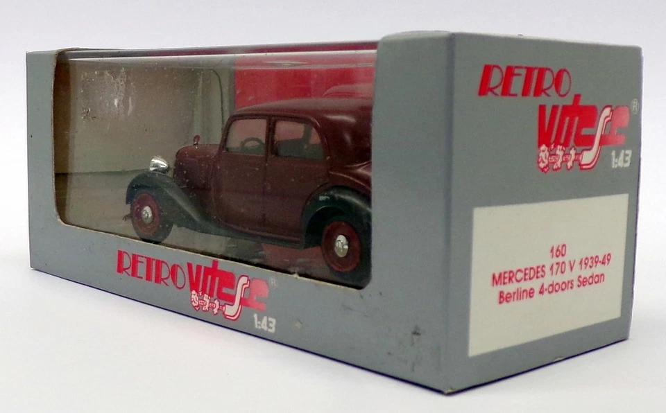 Vitesse масштаб 1/43 160 - 1939-49 Mercedes Benz 170 Berline темно-бордовый/черный - Изображение 4 из 4