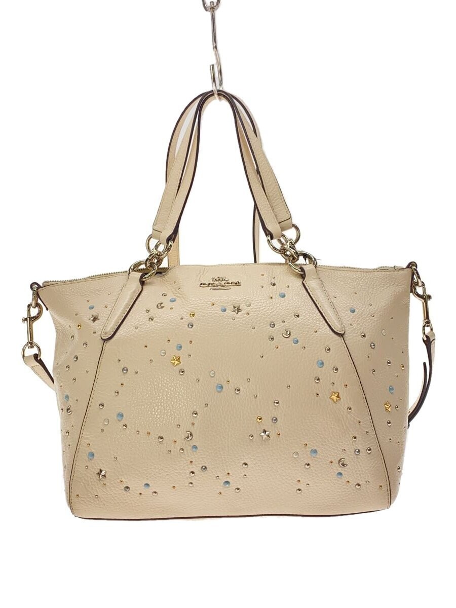 Coach White Leather Shoulder Bag F29597 Like New Pre-Owned