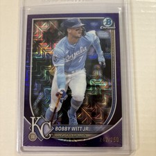 2025 Bowman - Bobby Witt Jr. #7 Chrome Purple Mojo Refractor /250