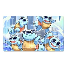 Pokemon Table Playmat Squirtle TCG CCG Play Pad Trading Card Game Mat Mousepad