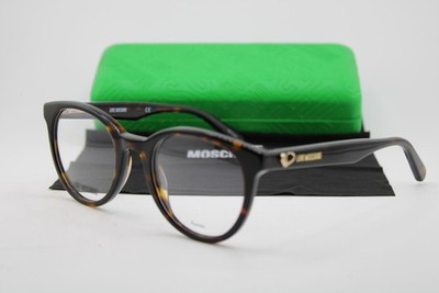 NEW LOVE MOSCHINO MOL518 086 BROWN HAVANA GOLD AUTHENTIC EYEGLASSES 49-21