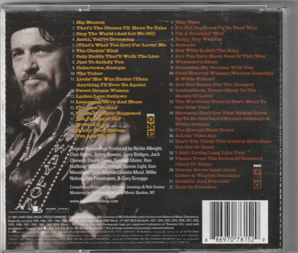 Waylon Jennings – The Essential Waylon Jennings - 2 CDS - Image 2 of 2