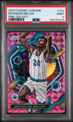 2023 Topps Cosmic Chrome Basketball Pink Galaxy Refractor Brandon Miller #152