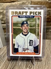 2005 Topps Justin Verlander Detroit Tigers Draft Pick First Year Card #677