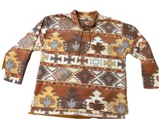 ChinaWear by Morsly Woman's Size L Fleece Aztec Pullover Vintage Top Ski