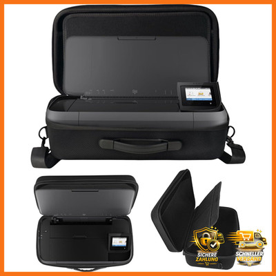 Tasche für HP OfficeJet 250 Multifunktionsdrucker Schwarz mit Innenfächern