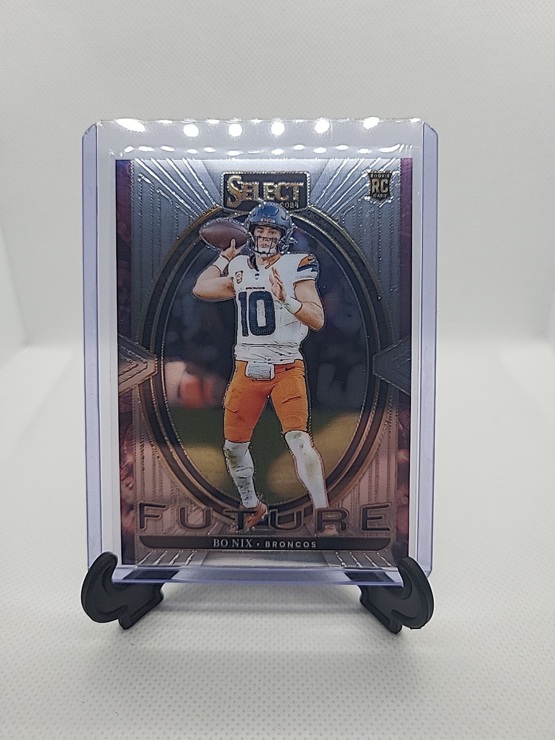 2024 Panini Select Bo Nix #7 Select Future Silver Prizm (RC)