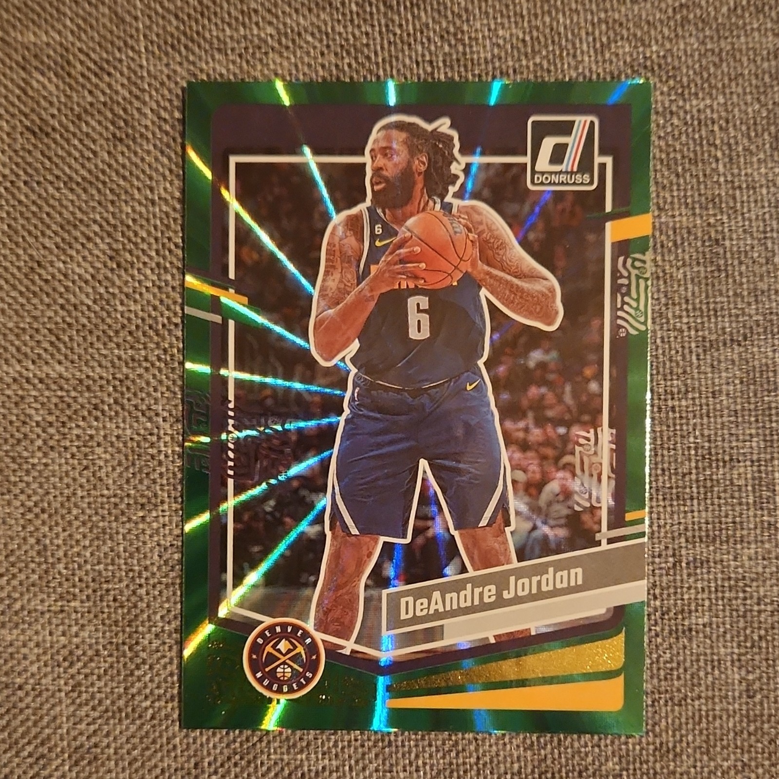 Panini Donruss 2023-24 DeAndre Jordan Denver Nuggets Holo Green Laser #179
