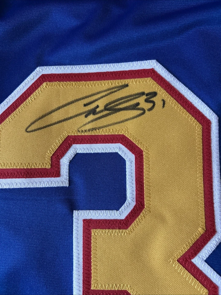 Camiseta deportiva autografiada por Curtis Joseph XL St Louis Blues auténtica Foto 2 de 4