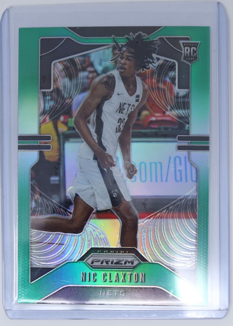 2019-20 Panini Prizm Green Nicolas Claxton Rookie Brooklyn Nets #292