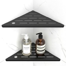 New Best 10 Inch Corner Shower Shelves, 304 Stainless Steel Recessed Tile Wall