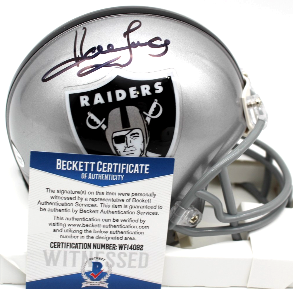 Howie Long Autographed Signed Oakland Raiders Los Angeles Raiders Mini Helmet w/Beckett BAS WF14092 