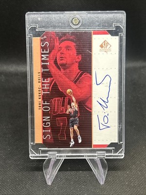 Upper Deck 1998-99 SP Authentic Sign of the Times Toni Kukoc Auto 