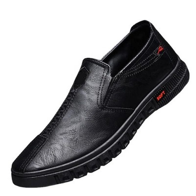 Loafers Men's Casual Leather Dress Shoes Outdoor Business Comforty Flat Sneakers