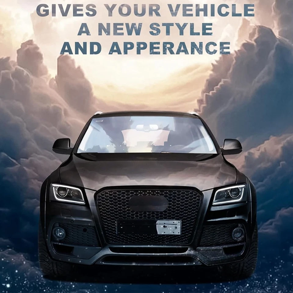 Parrilla delantera estilo RSQ5 negra brillante para Audi Q5 SQ5 2013-2017 cromada nueva Foto 2 de 4