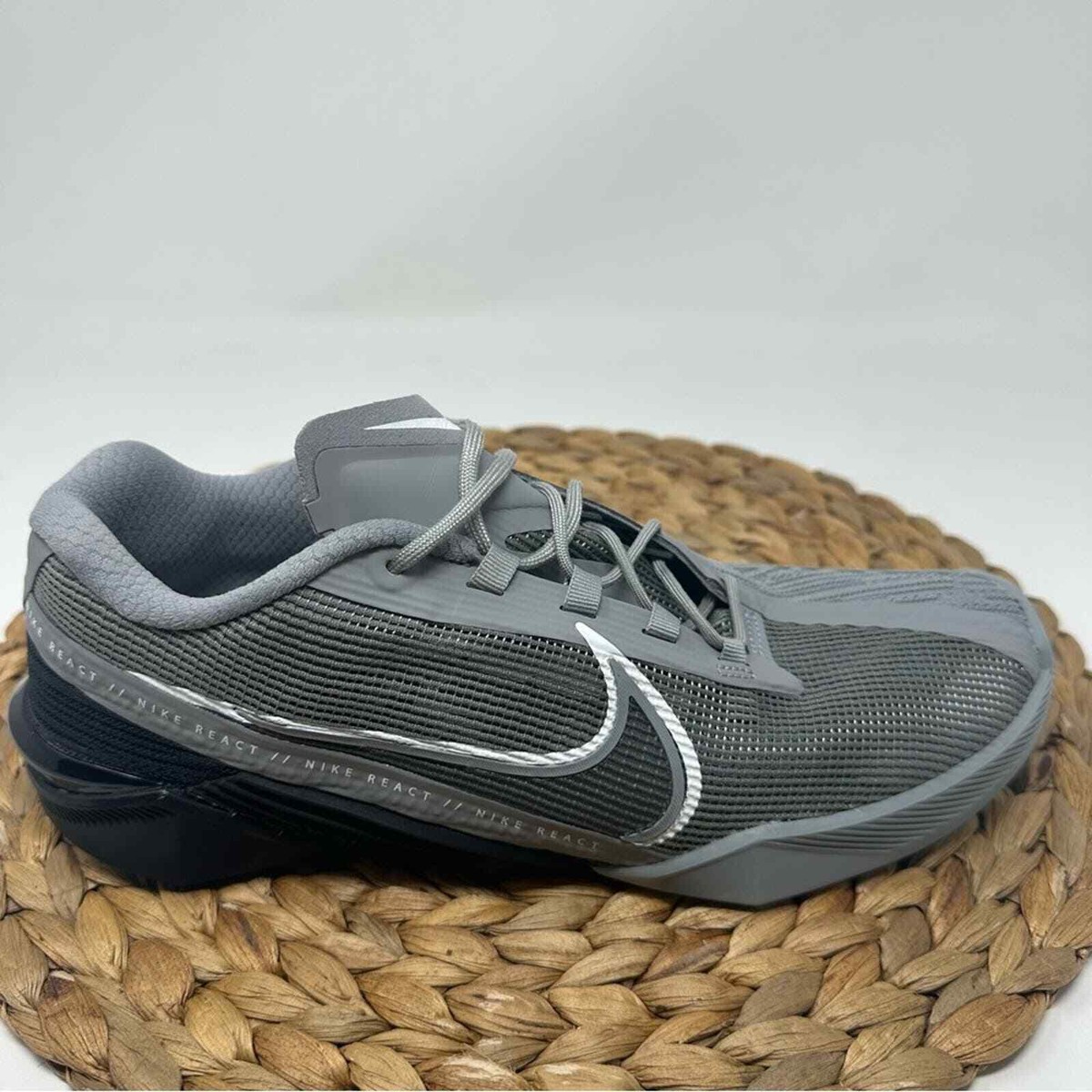 Nike React Metcon Turbo Training Sneakers Grey Black Size