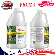 128 oz. (1 gal.) Organic Gardening Liquid Fish Emulsion Plant Food Fertilizer