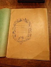 9 Vintage Sports Bookcovers Different Colors 9" x 12"