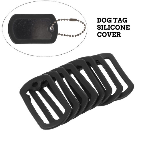 12PCS Silicone Protective Cover Dog Id Tag Silencer Dog ID Tags Pet Tag - 第 6/12 張圖片