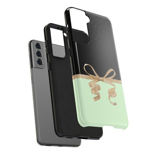 Schwarze robuste Handyhülle aus Leder mit Verzierung & grün für iPhone Samsung Galaxy - Bild 108 von 108