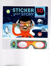Wendy's Kids Meal Toy Sticker Your Story 3D Arctic Night Book New/Sealed