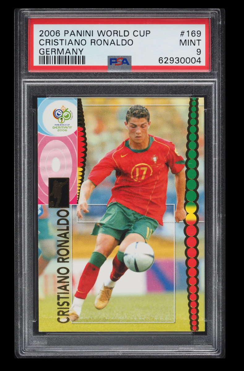 CRISTIANO RONALDO 2006 Coupe du Monde Panini Allemagne #169 PSA 9 comme  neuf - 1