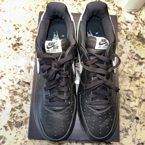 Nike Air Force 1 Retro QS Low Black White - Size 12 - Picture 6 of 9