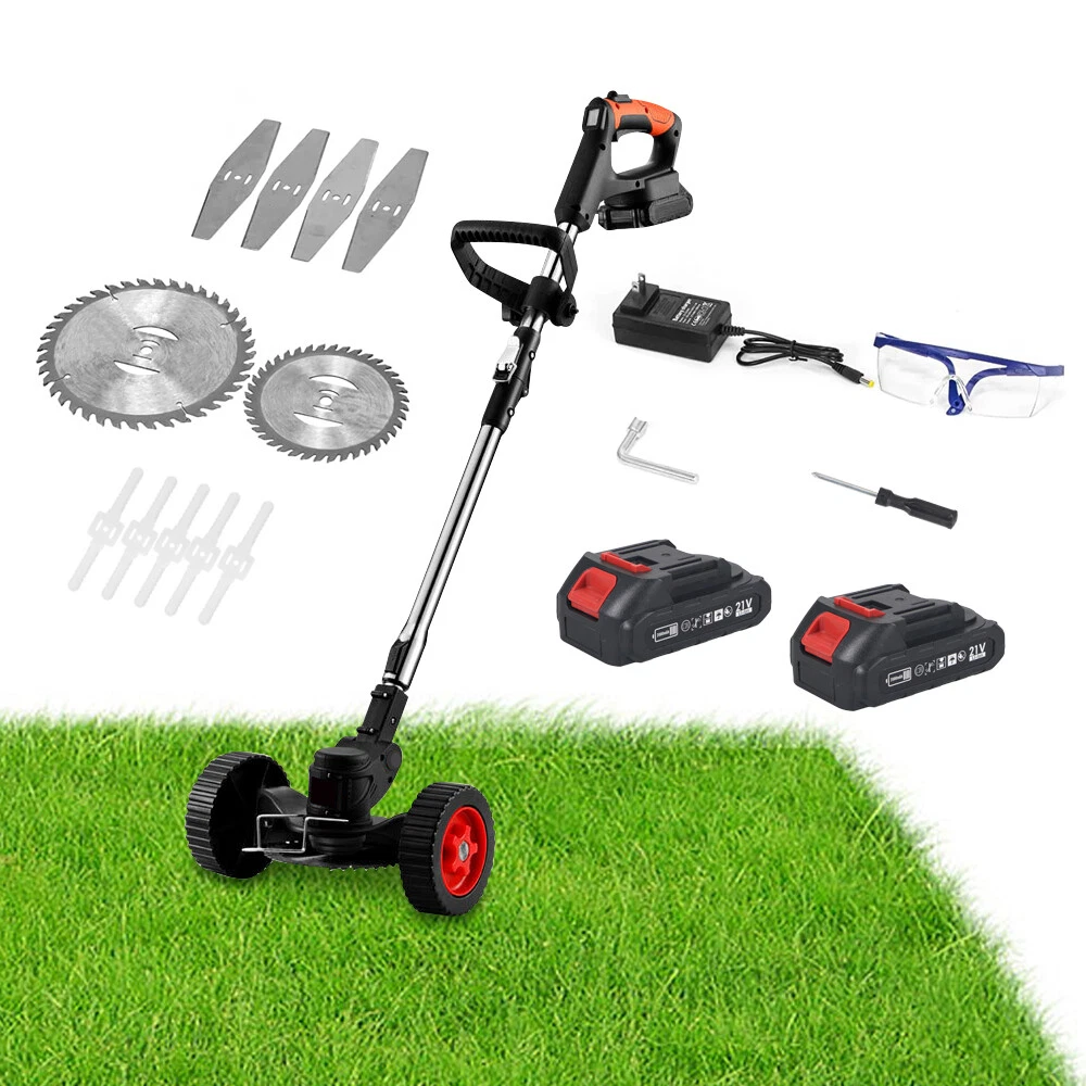  BLACK+DECKER Cordless Lawn Mower, String Trimmer