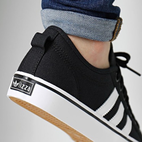Adidas Originals Nizza Men’s Athletic Shoe Black Sneaker Trainers Footwear #332 - 第 5/19 張圖片