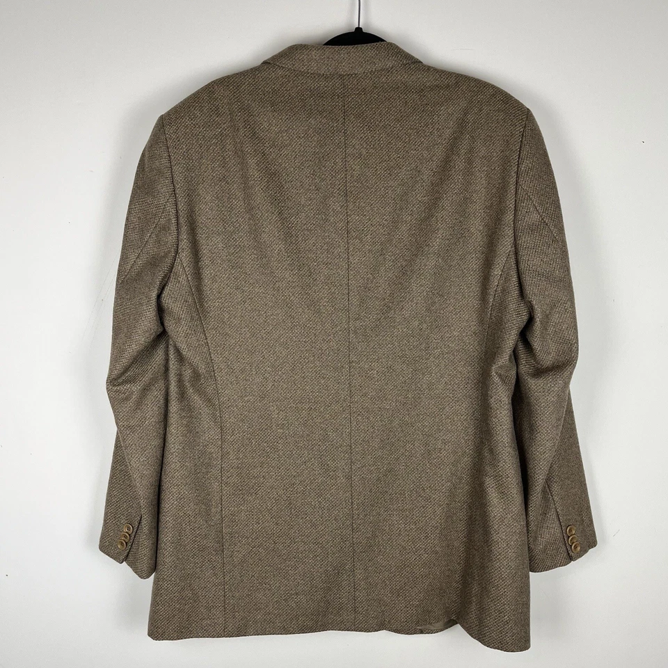 Blazer Armani Collezioni Para Hombres 44R Marrón Lana Traje Chaqueta Abrigo Deportivo Foto 4 de 4