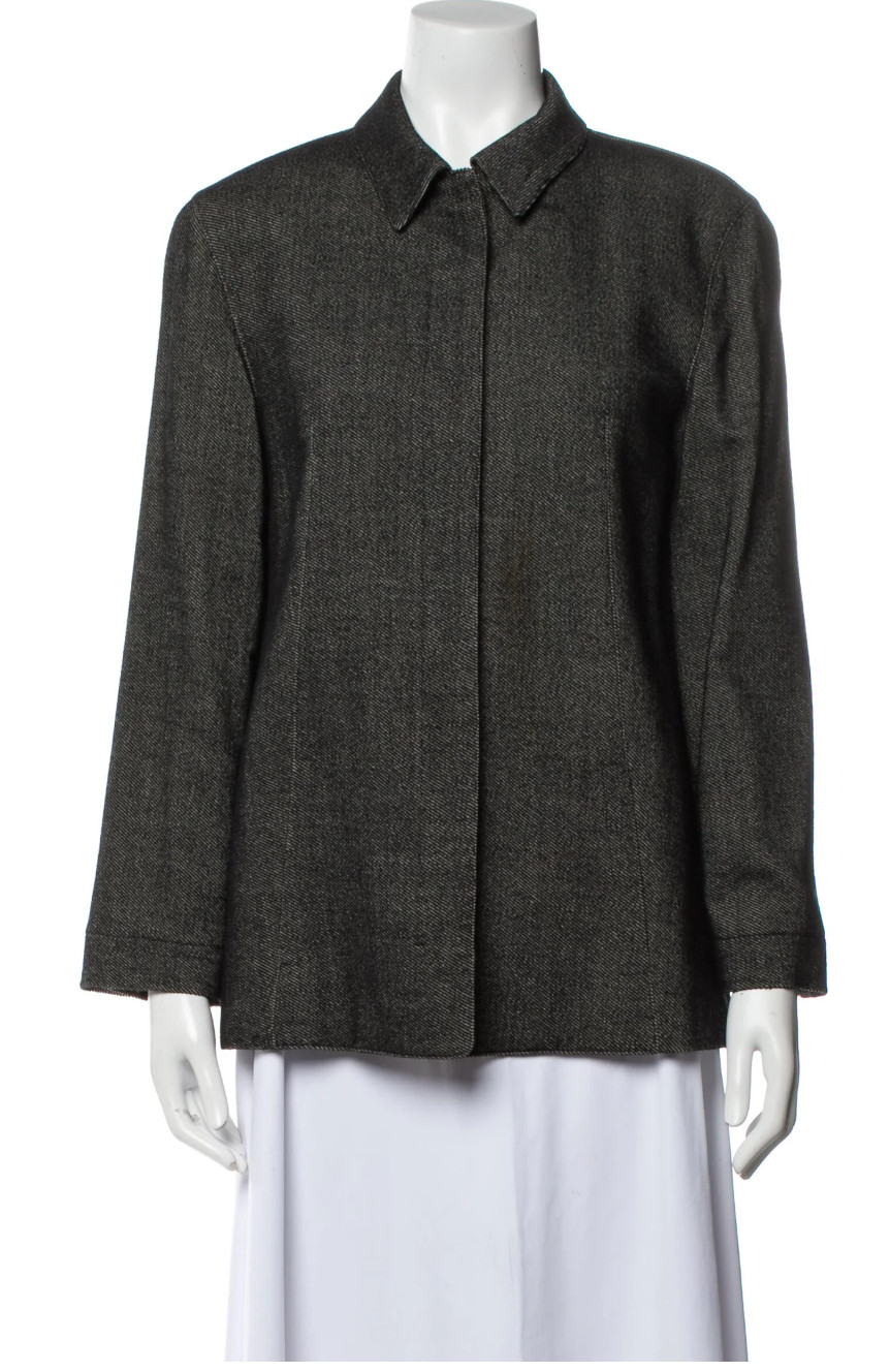 CALVIN KLEIN COLLECTION (Tweed Pattern Blazer) - … - image 1