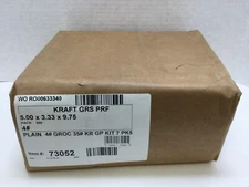 #4 Brown Kraft Paper Bags 500 ct. Grocery Bags Sack Lunch, 9.75" x 3.33" x 5"