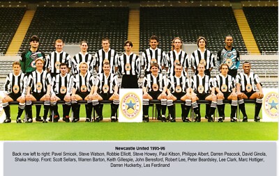 NEWCASTLE UNITED FOOTBALL TEAM PHOTO 1995-96 SEASON | eBay