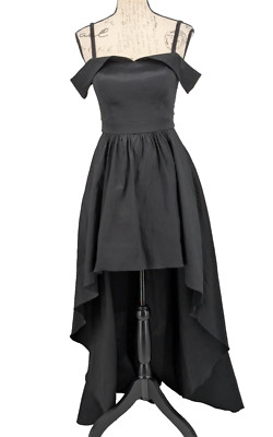 B. Smart Formal Dress 3 Black Long Sweetheart Neckline  Full Skirt  Whimsey Goth