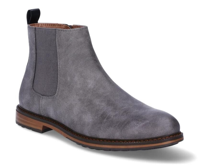 Madden NYC Mens Grey Jayson Chelsea Boots Size 10.5 NWT