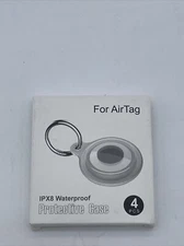 4 Pack Airtag Keychain Waterproof Air Tag Holder for Apple Airtag GPS Tracker