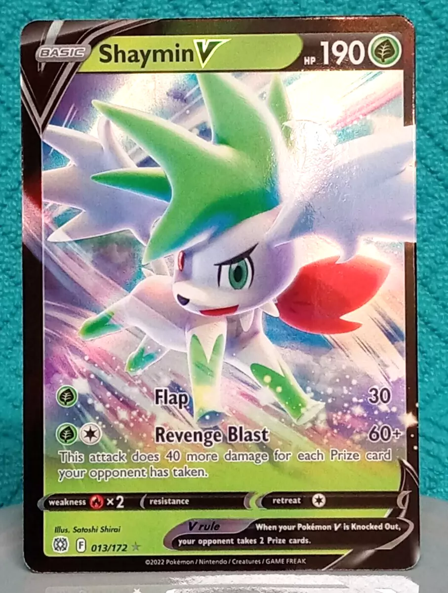 Pokemon Card TCG - Shaymin V 013/172 (Ultra Rare) - Brilliant Stars - NM/M