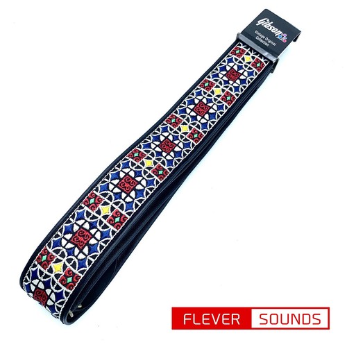 Gibson Guitar Strap The Mosaic Vintage Original Strap ASVS-MOS Genuine Products - Picture 2 of 12